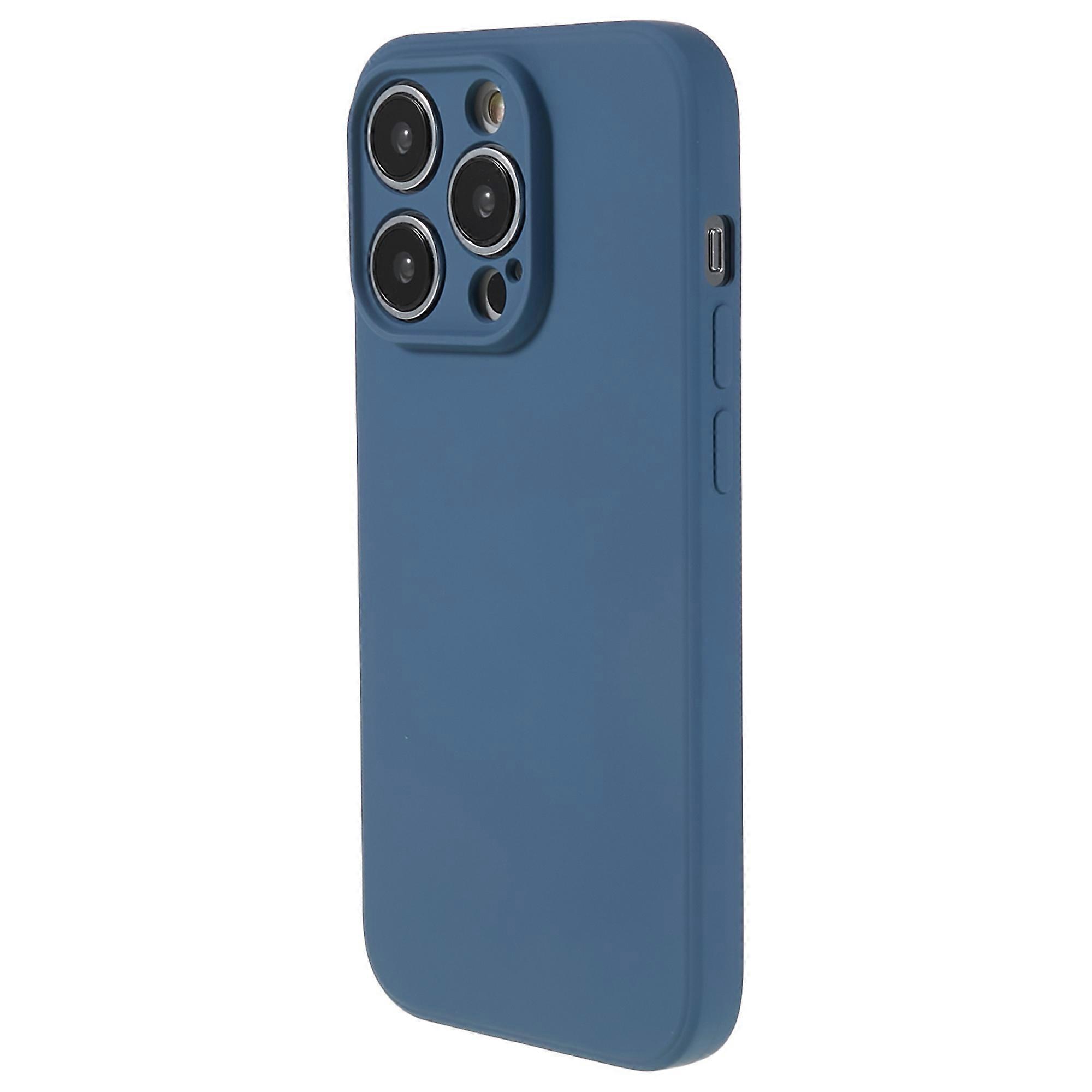 For iPhone 14 Pro Max Rubberized TPU Protective Case Soft Fiber Lining Inside Shockproof Phone Cover