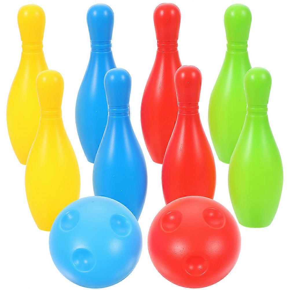 Indoor Bowling Toy Mini Bowling Game for Playing 1Set Plastic Material