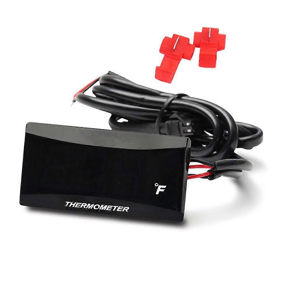 Motorcycle Thermometer Gauge Water Temp Temperature Meter Digital Display Sensor