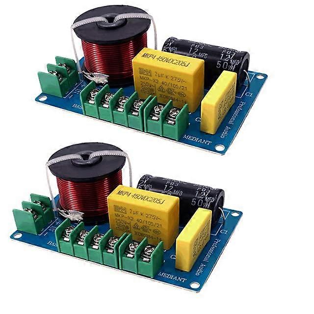 200W 3 Way Speaker Crossover Board 48 Ohm Audio Frequency Divider  Power Home Audio Filter 2pcs