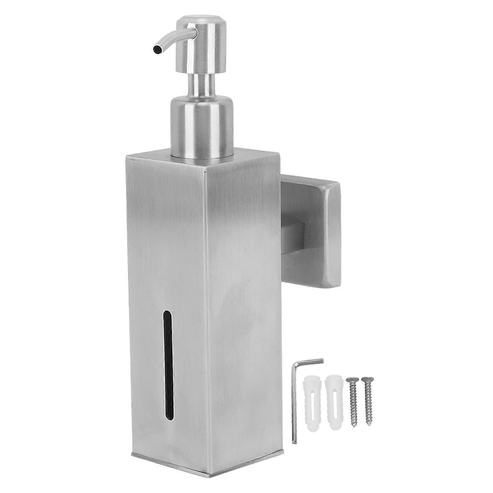 304 Stainless Steel Rustproof Soap Dispenser for Kitchen and Bathroom, Refillable Pump with Removable Head