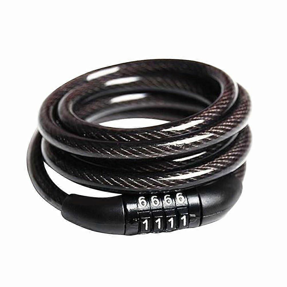 Bike and Motorcycle Lock with 4Digit Combination, Key Fixed Password Security for Scooter