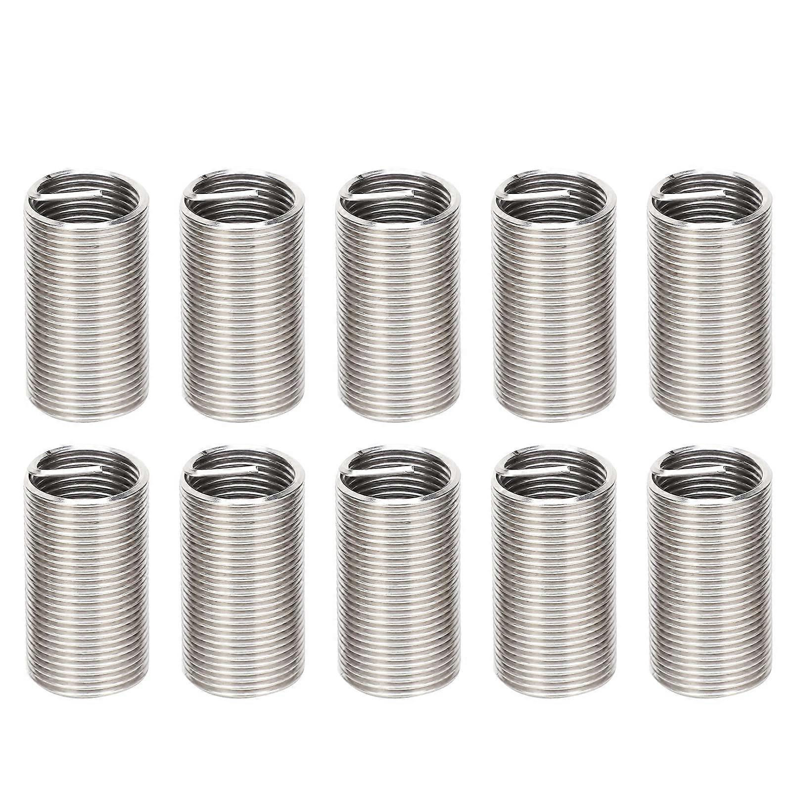 10Pcs Stainless Steel Thread Inserts M16x1.5 Wire Thread  Kit WearResistant Fastener Set
