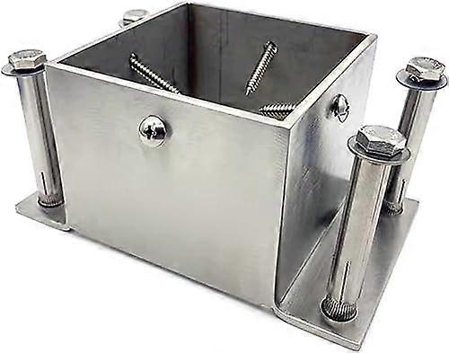 Stainless Steel Post Base Bracket 60x60mm RustResistant Anchor for Decks, Fences, Pergolas