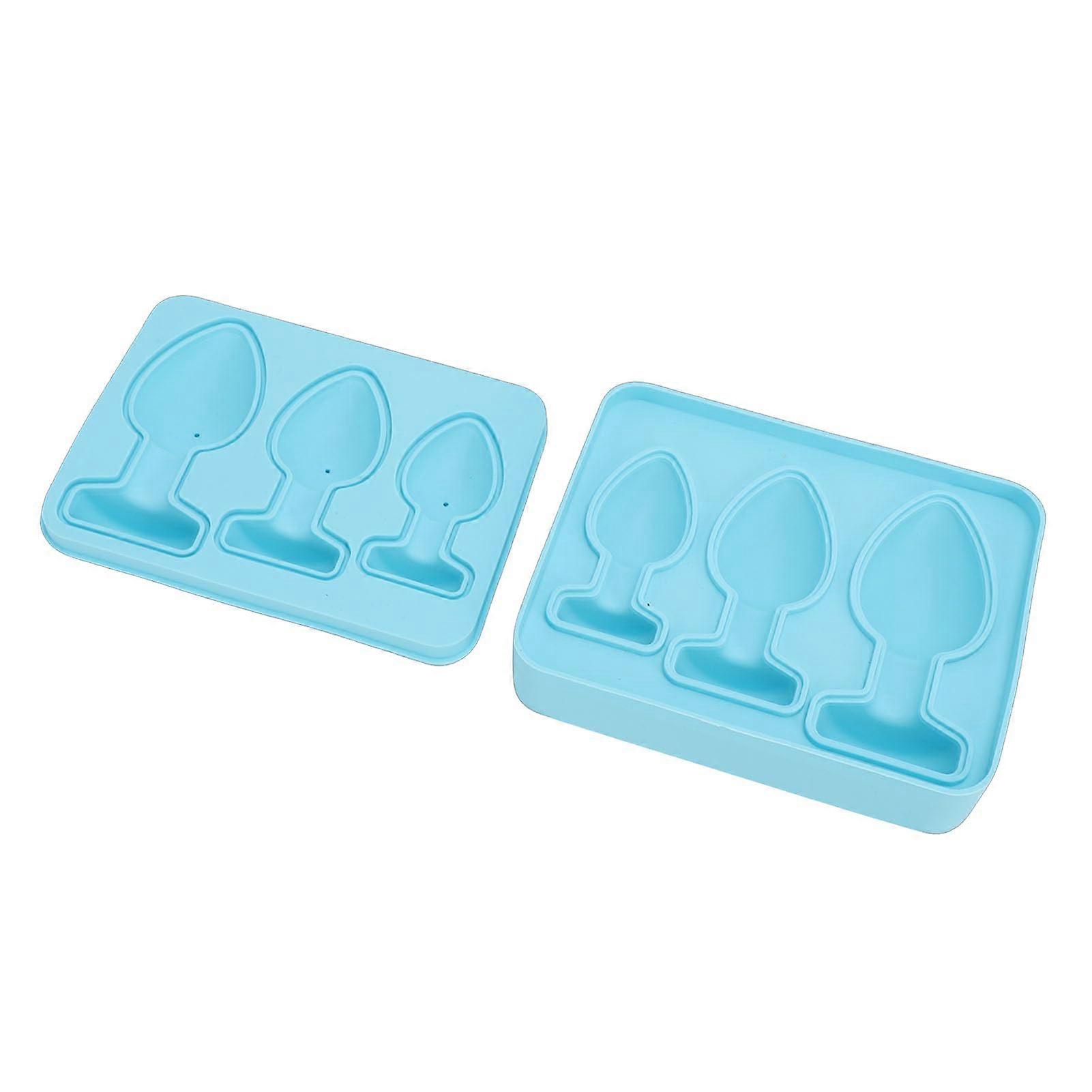 Silicone Ice Cube Tray with Lid Easy Release 3D Shapes Reusable Stackable for Whiskey Cocktails