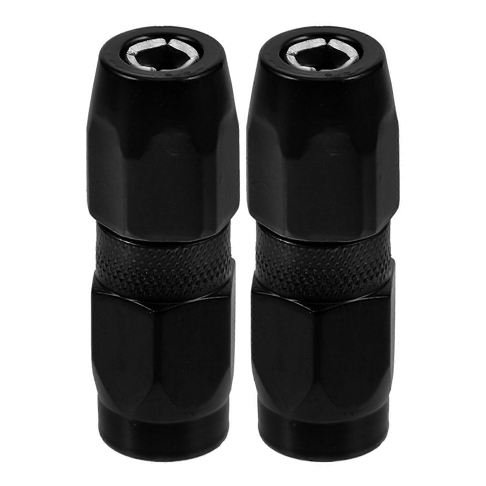 2pcs 1/8in Thread Grease Machine Hose Coupler Flat Mouth Grease Machine Tips