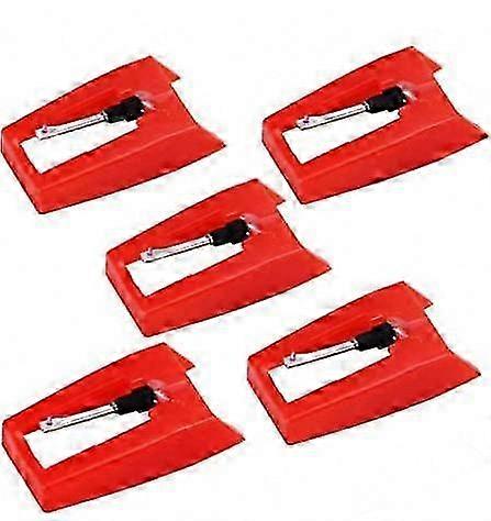 Universal Turntable Stylus Replacement Needles, 5-Pack Phonograph Needles for Record Players