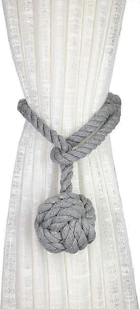 2 Pack Rustic Curtain Tiebacks - Outdoor Curtain Drapery Holdbacks Holders