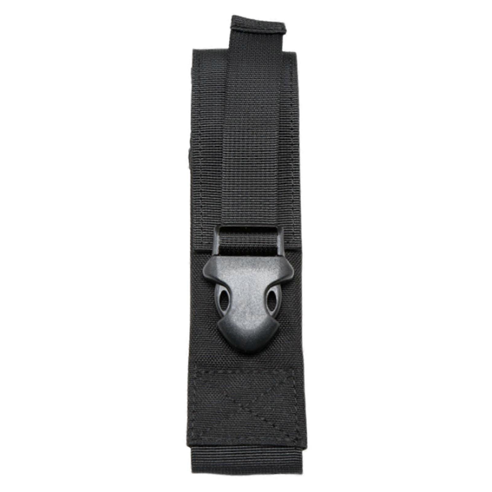 Flashlight Holster 1000D Nylon with Quick Access Buckle, Belt or Backpack Clip for Camping Hiking