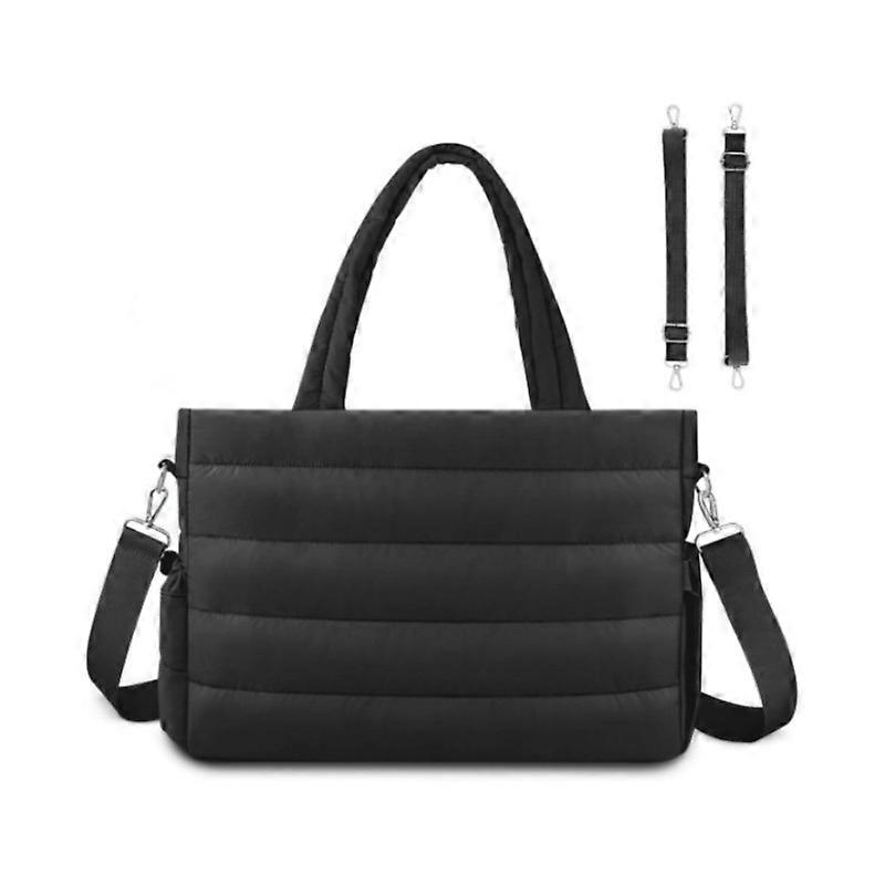 Diaper bag/handbag, foldable, large capacity, multi-purpose diaper pad bag.