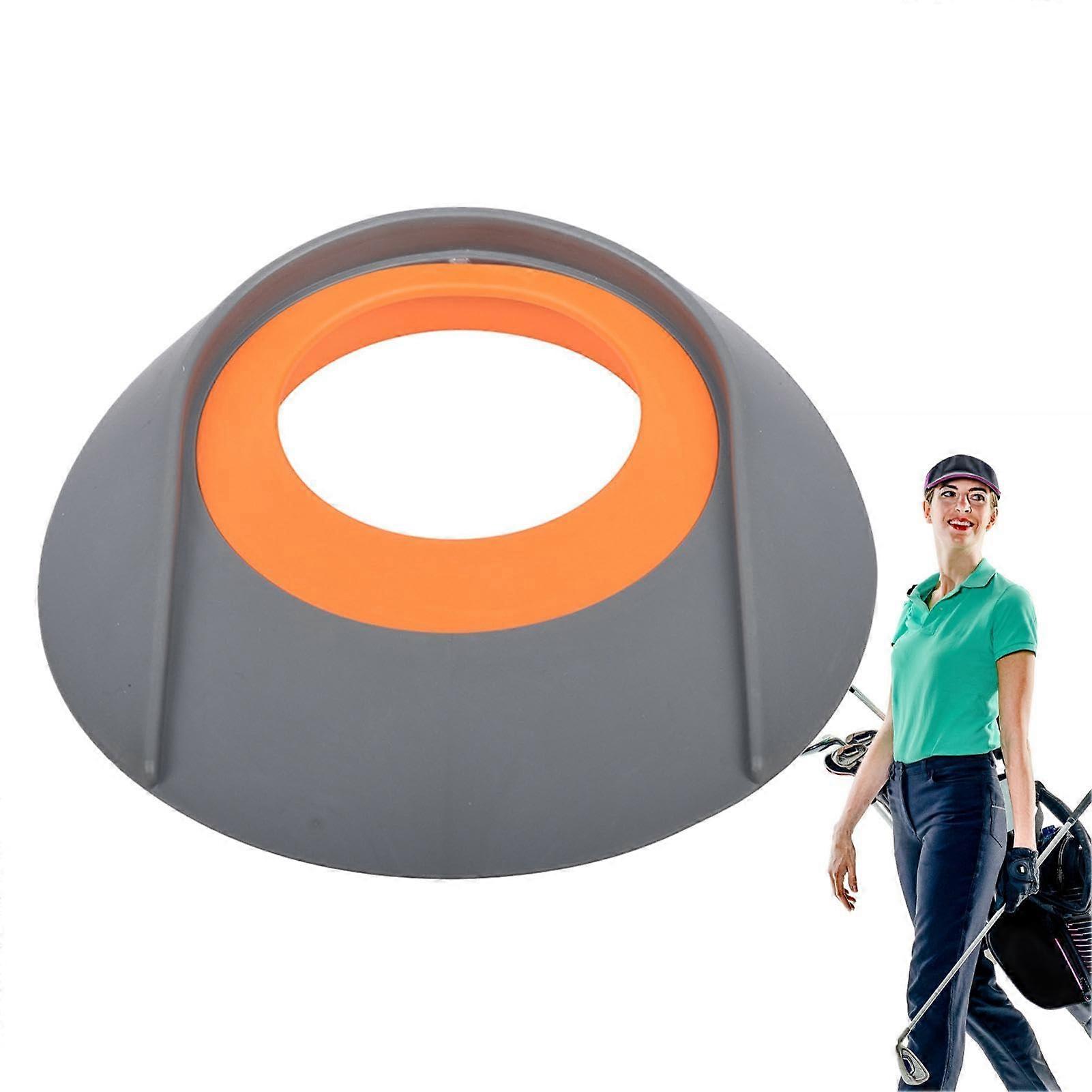 Golf Putting Practice Aid with Adjustable Direction for Indoor Outdoor Use, Accuracy Trainer Cup