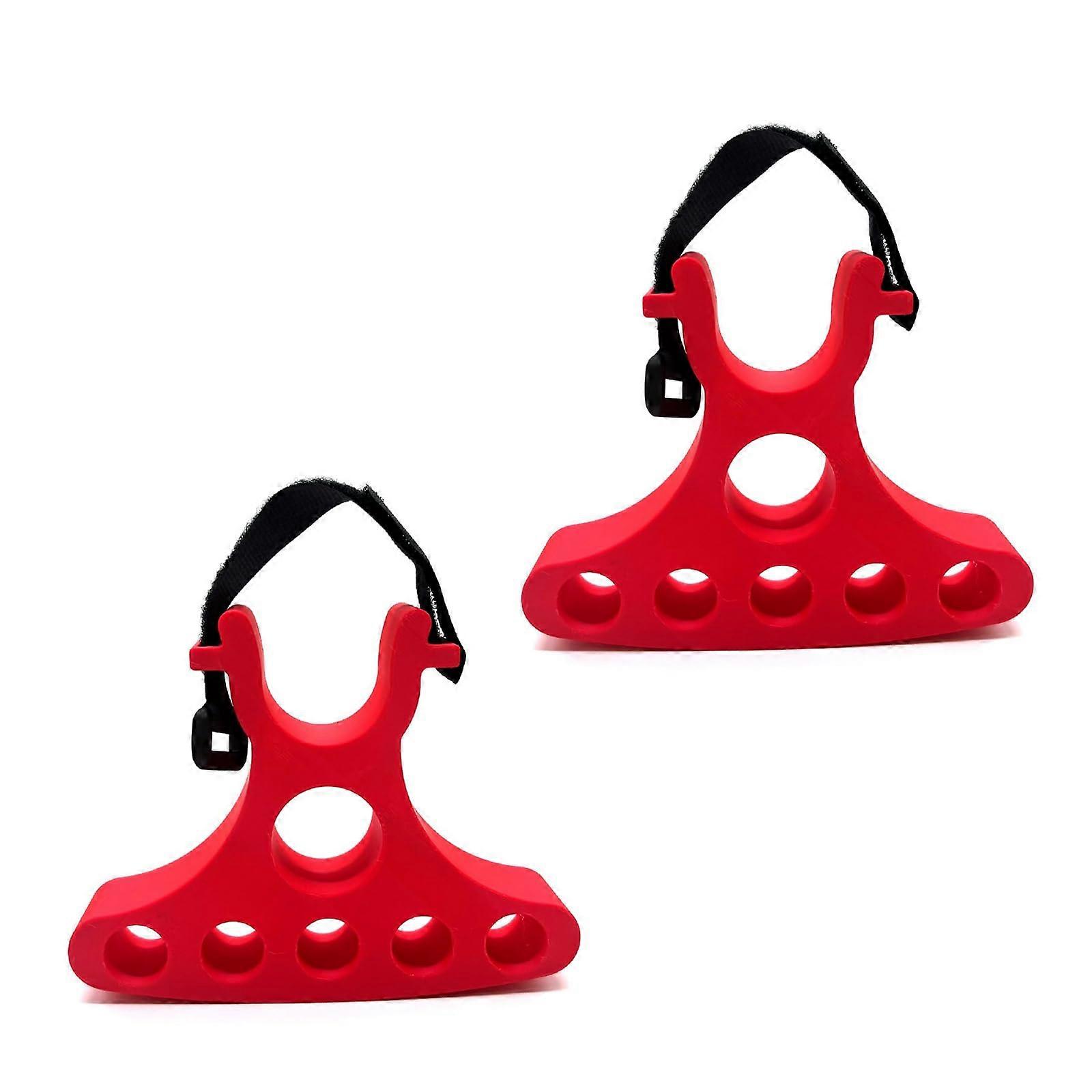 2Pcs Bike  Stand with Adjustable Straps, Lightweight Handlebar Stabilizer Clip, Red