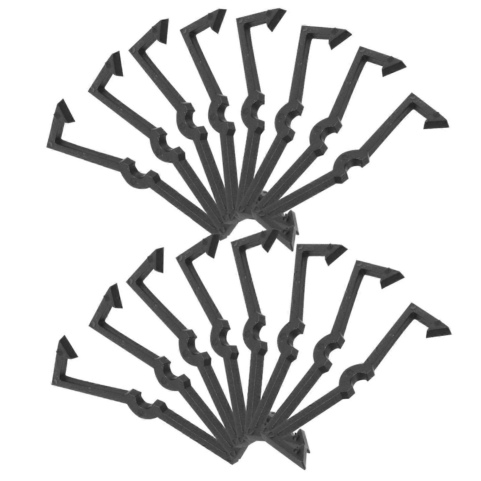 100pcs Black Pegboard Hook Locks and Stabilizer Clips for Enhanced Hook Stability and Organization