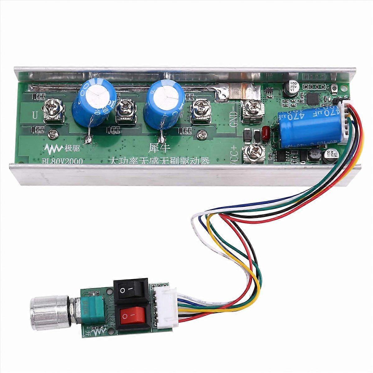 DC 24V-80V 2000W Brushless Motor Driver for Propellers Fans Drones