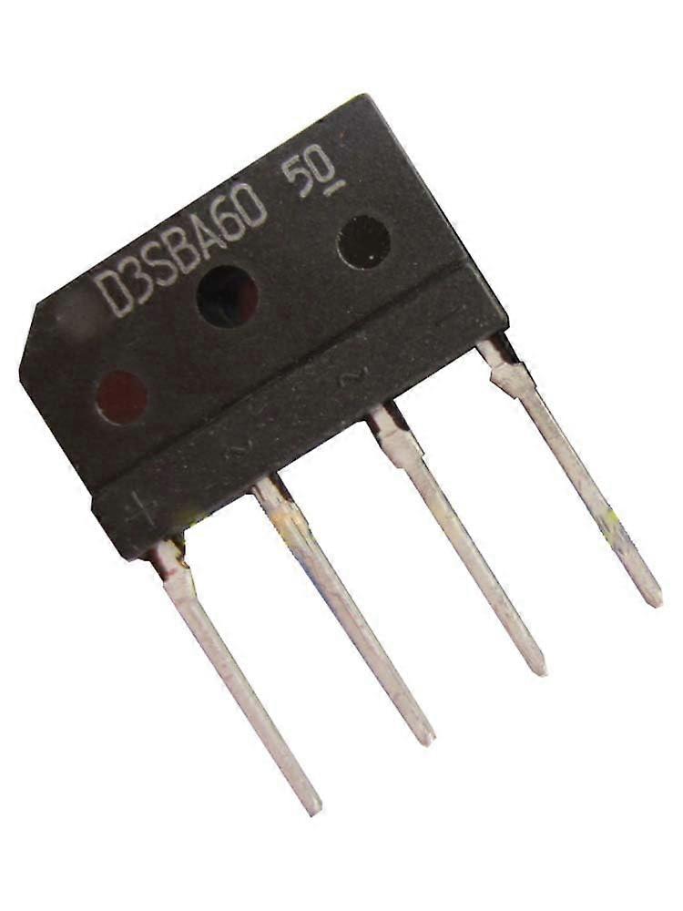D3SBA60 4A 600V Bridge Rectifier Flat PCB Mount AC to DC Full Wave with  Voltage Protection