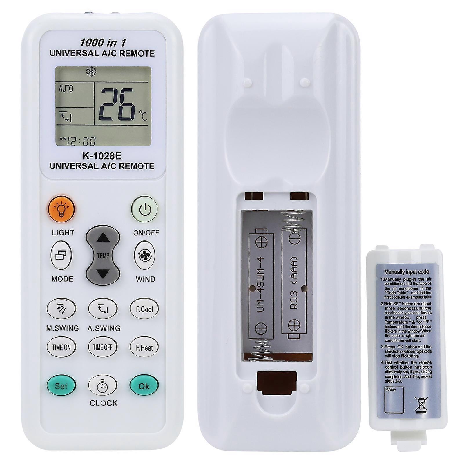 Universal A/C Remote Control compatible with L Panasonic Sharp / Fujitsu Gree