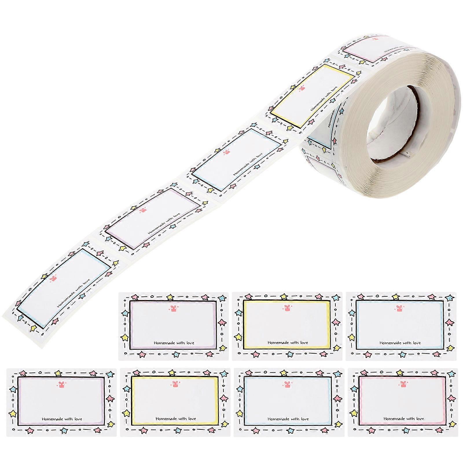 Compact Food Label Multi-Function Label Stickers for Bottle Organization 1000 Sheets