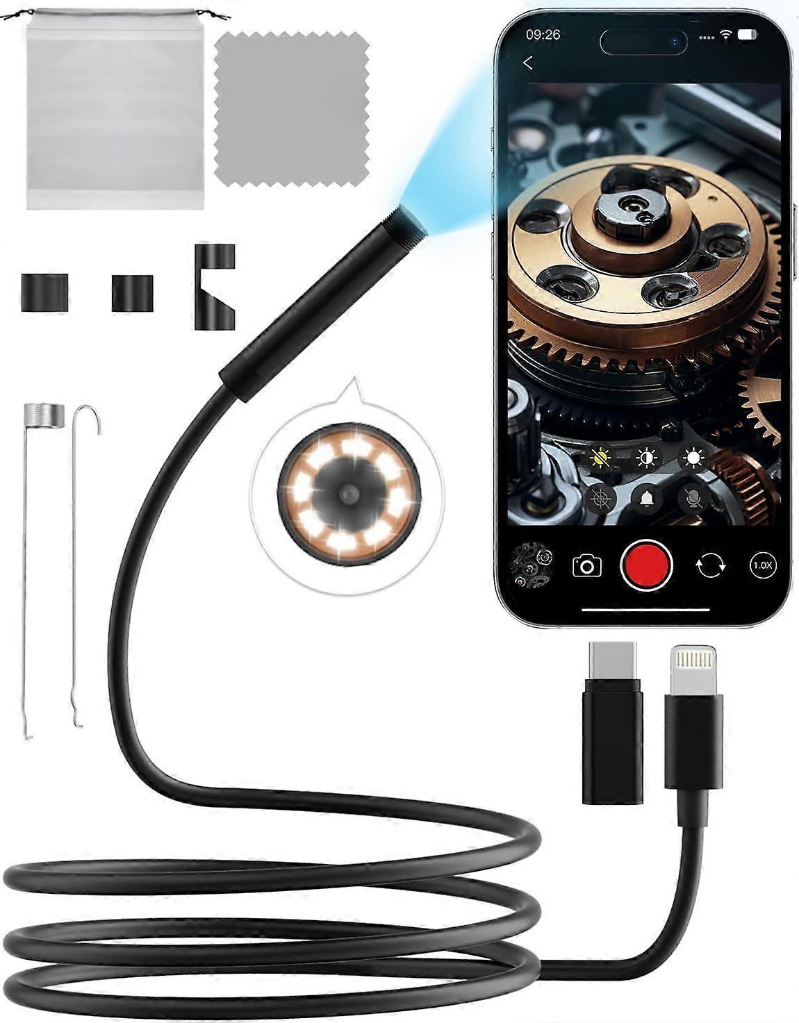 Endoscope Camera, Endoscope Camera with Light 1920P HD