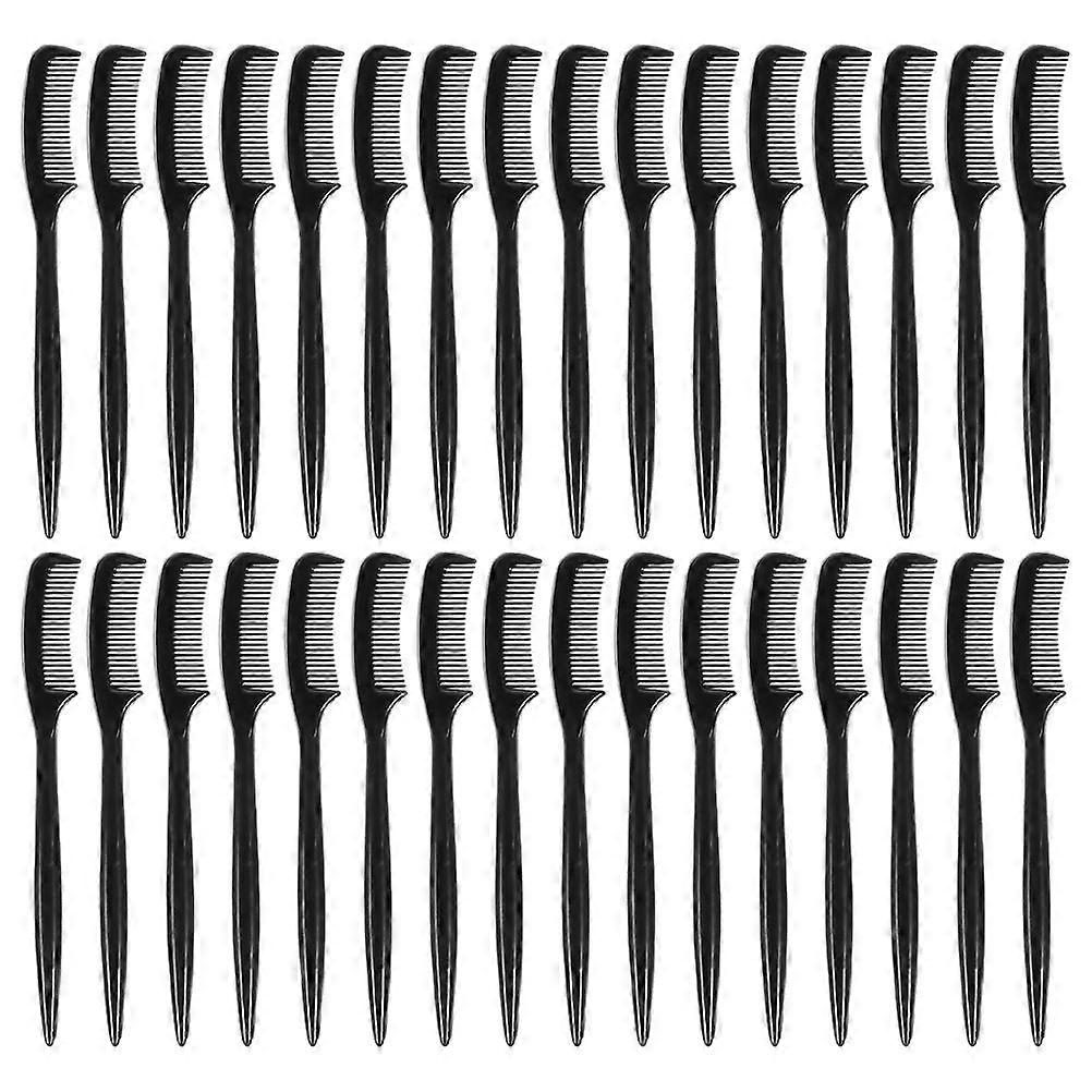 Multi-Purpose Mini Eyebrow Comb for Makeup 28Pcs Black Plastic