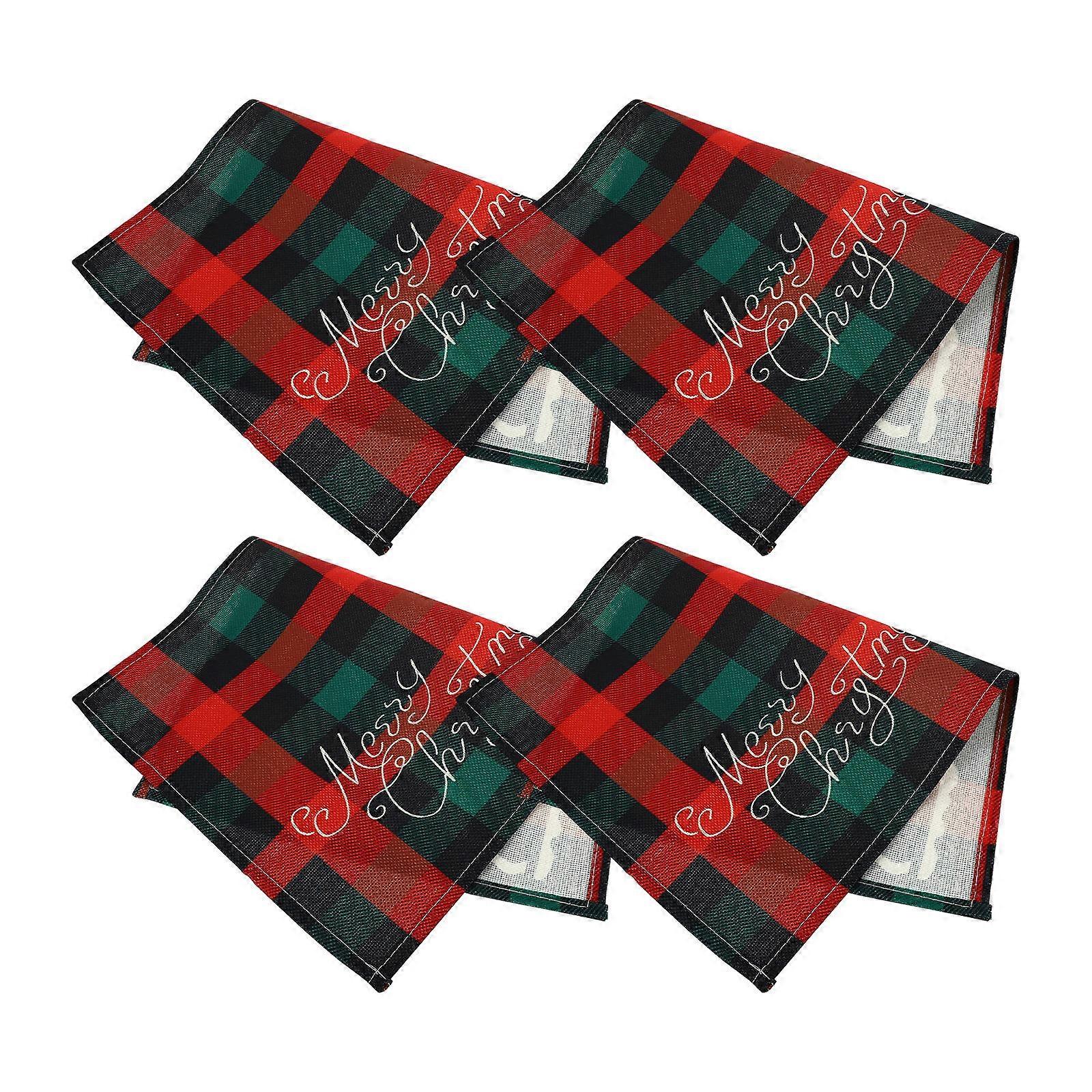 Decorative Placemat Xmas Creative Table Mat for 8Pcs Use