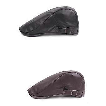 Winter Cap Beret Adjustable Brown for Women
