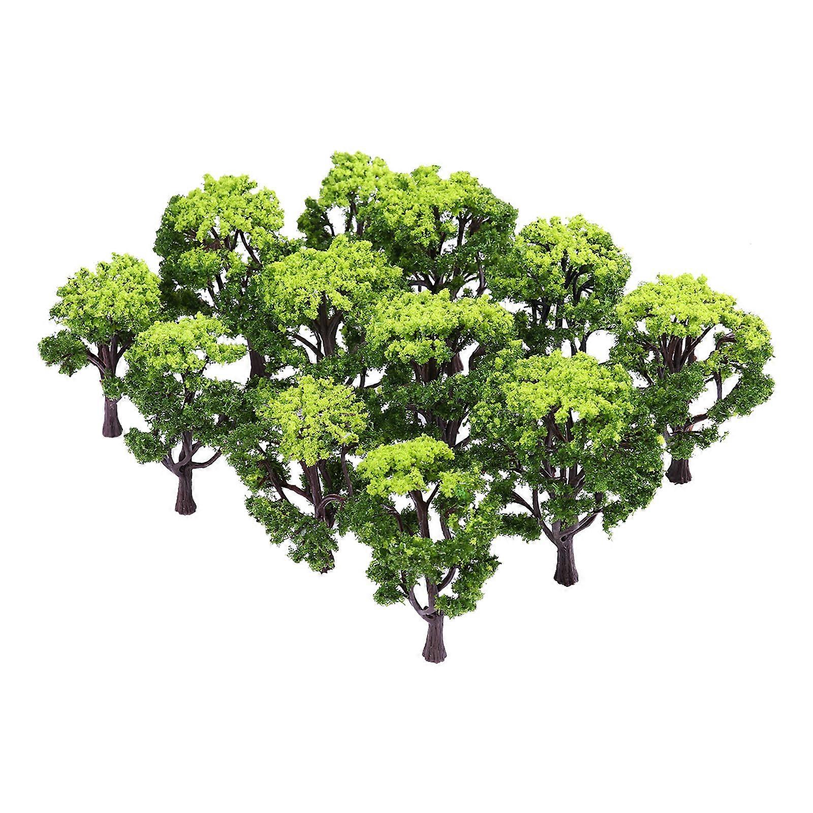 Green Landscape Tree for 12Pcs Train Scenery Model
