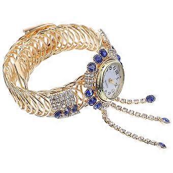 Armbandhorloge met quartz uurwerk voor dames, 1 stuk, blauwe legering