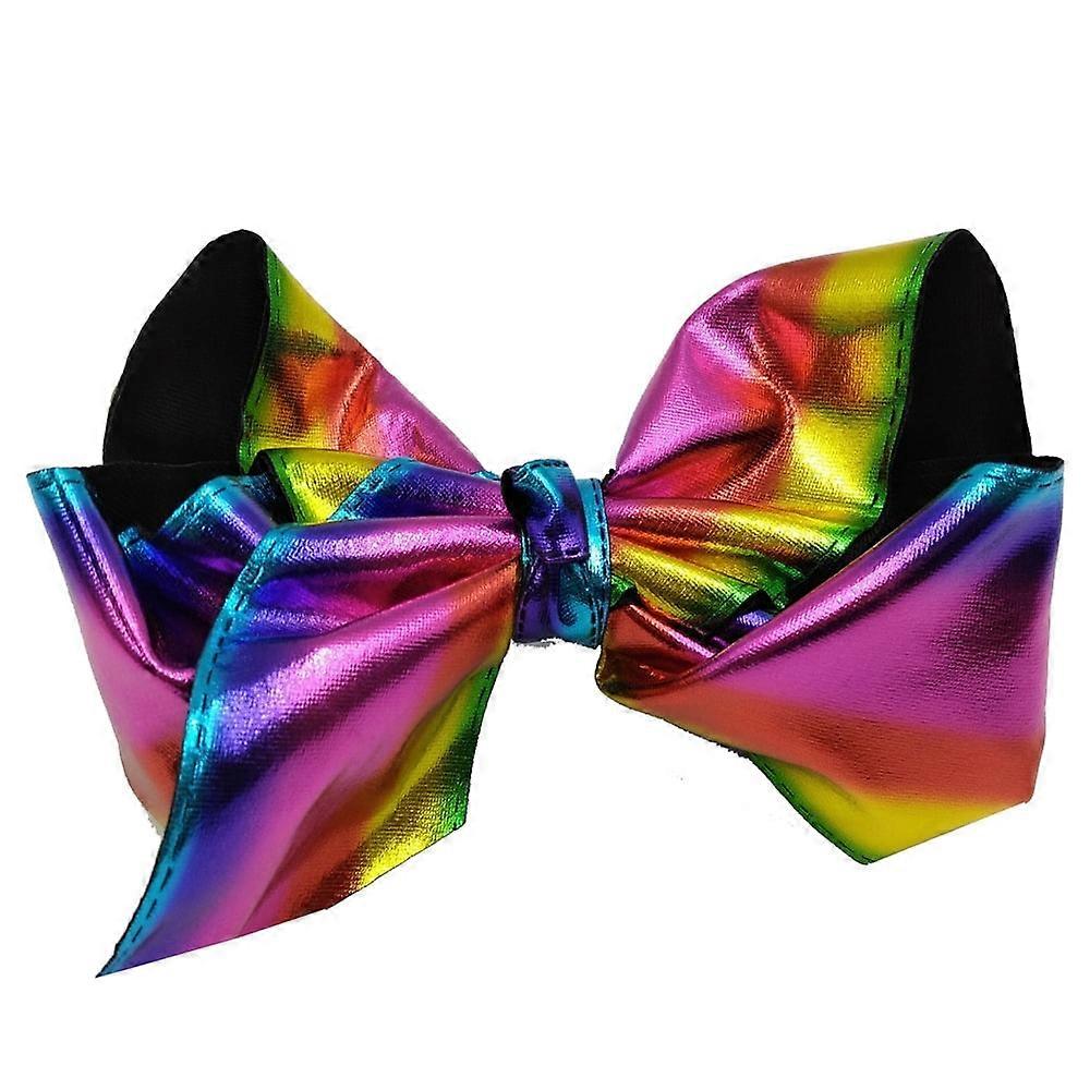 Rainbow gradient bow hair clip