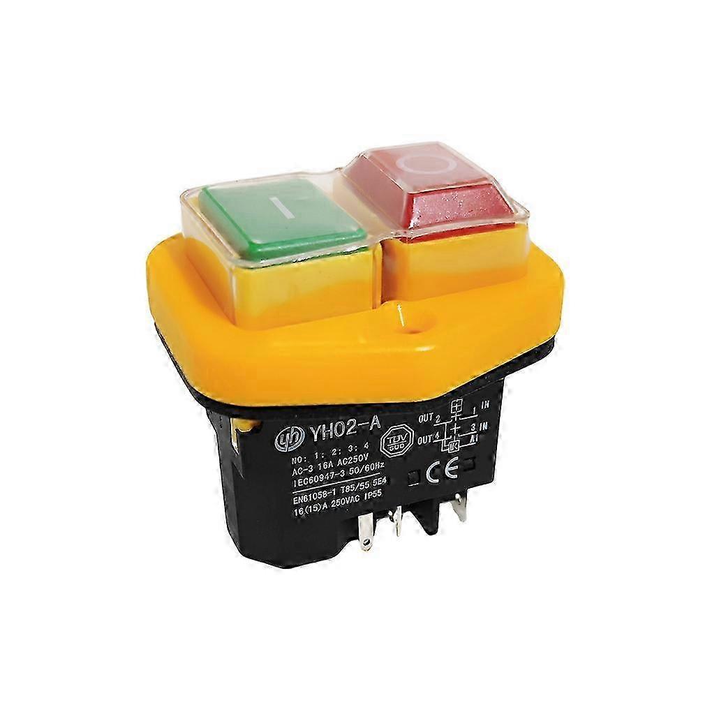 Durable And Efficient KJD17B Button Switch compatible withPower Tools Waterproof Power Tool Switch Start Switch