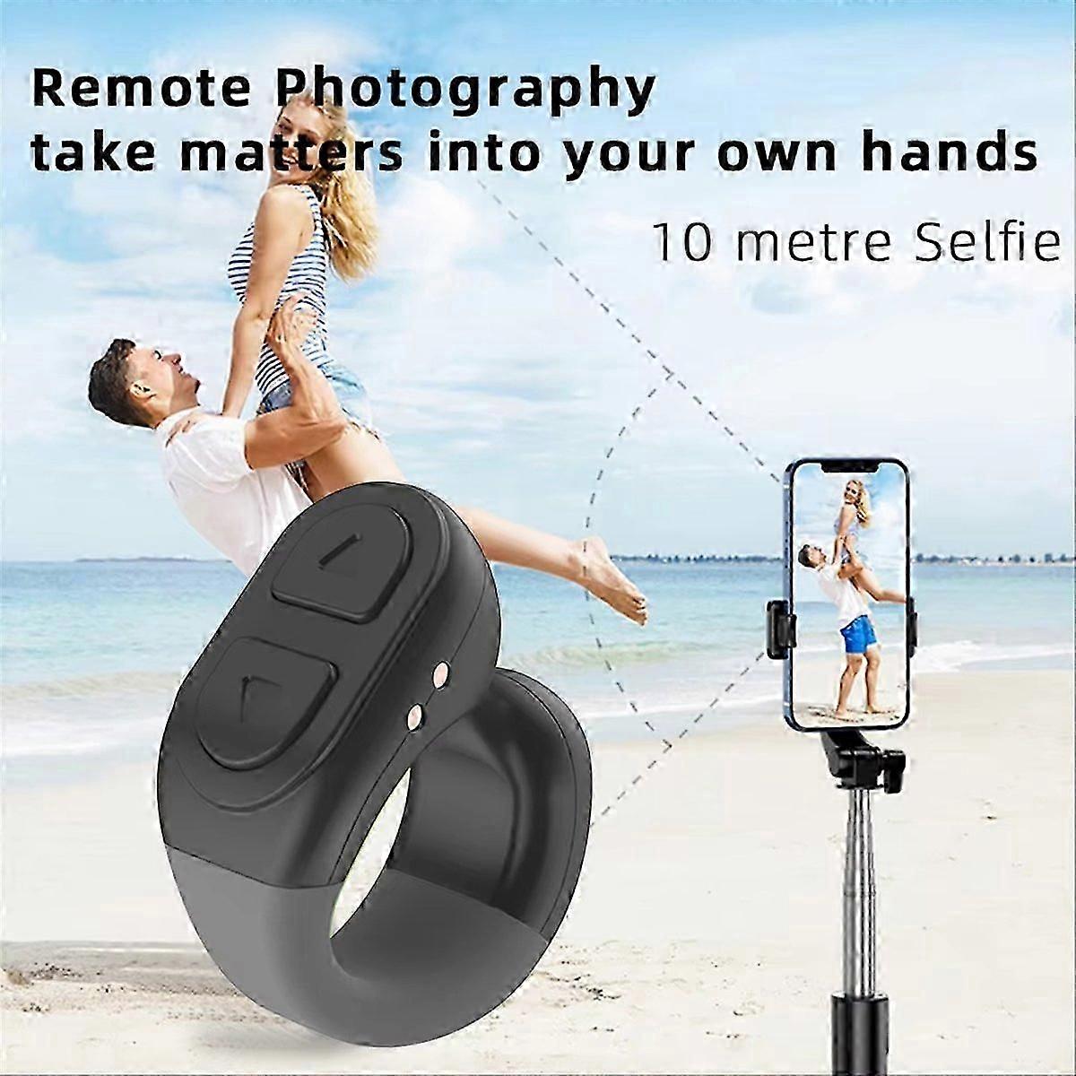 compatible for Scrolling Ring Wireless Camera Shutter Selfie Button