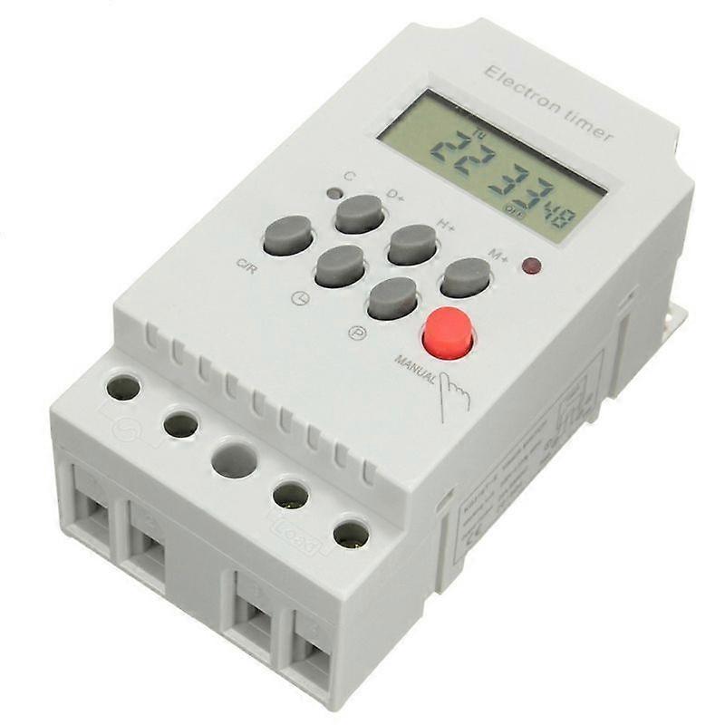 220V 25A Din Rail Digital Automatic Programmable Electronic Timer Time Switch JIKAIX