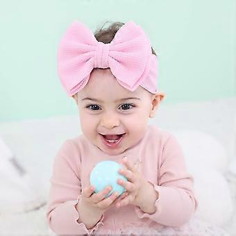 12 Pack Solid Candy Colors Stretchy Wide Nylon Headbands with Knot Big Hair Bow Elastic Headwraps Oversized Hair bands Large Hair Bows Hair Accessorie