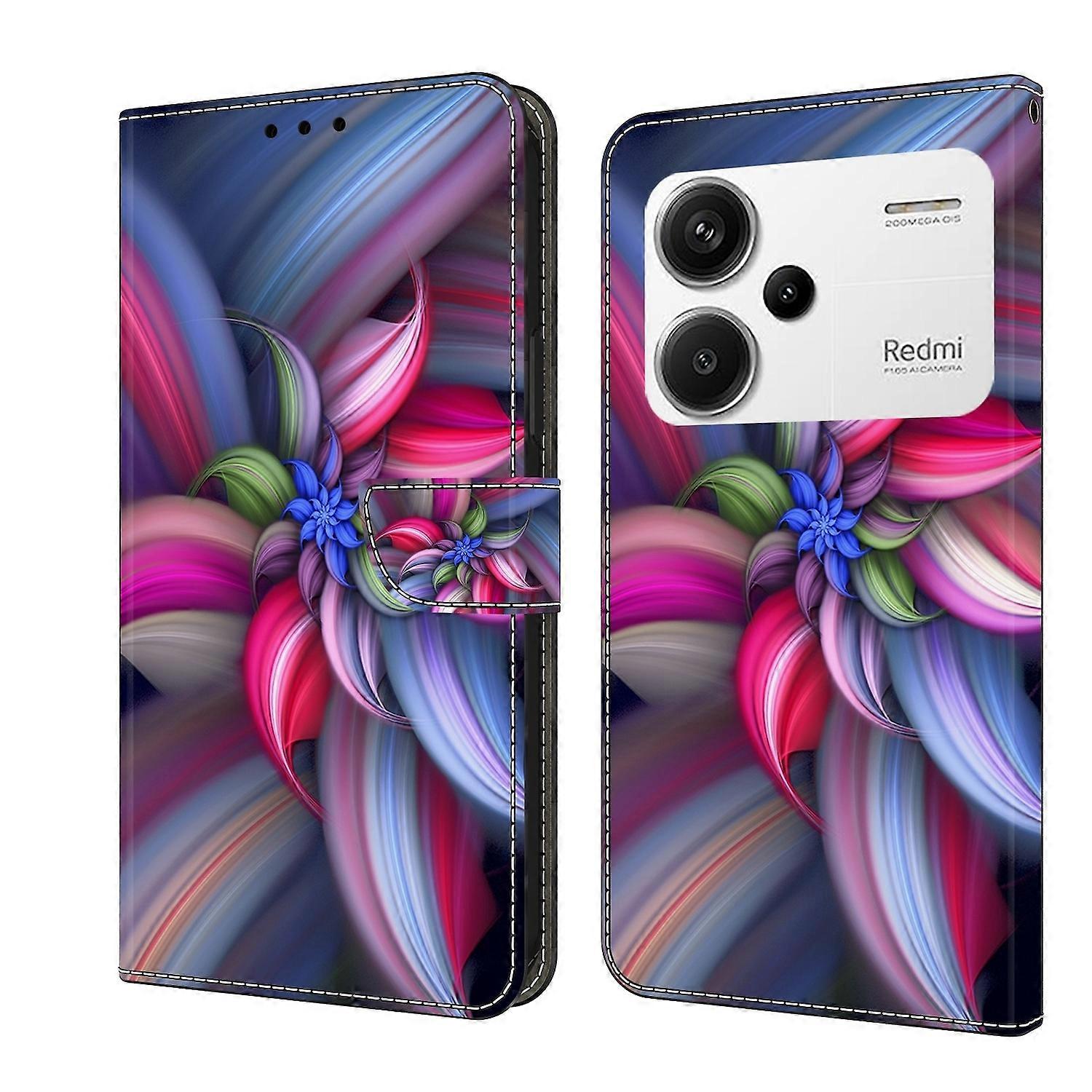 Funda tipo libro de piel sintética para Xiaomi Redmi Note 13 Pro Plus, diseño 15, funda protectora.