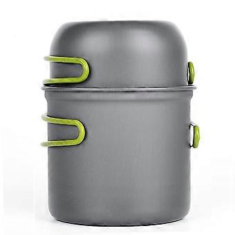 Compact Nonstick Camping Cookware Set for Hiking and Backpacking, Lightweight Outdoor Cooking Gear for 12 Persons
