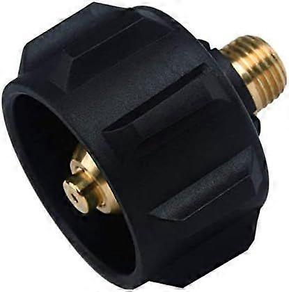 Propane adapter gas regulator fitting with nut and 1/4 inch external thread -