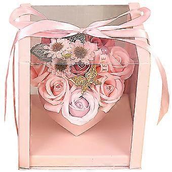 Rose Soap Flower Gift Box for Hand Cleaning Scented Soap Flower in Gift Box