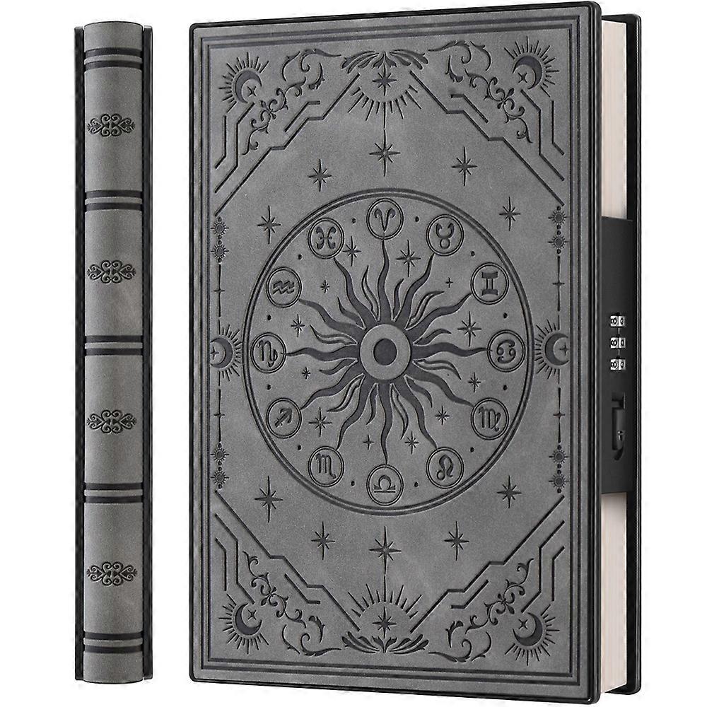 Journal with Hidden Combination Lock, A5 Constellation Password Notebook, Personal Diary with Lock
