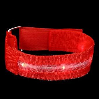 Red Running Arm Light Safety Wristband for Night Use 3Pcs LED Armbands