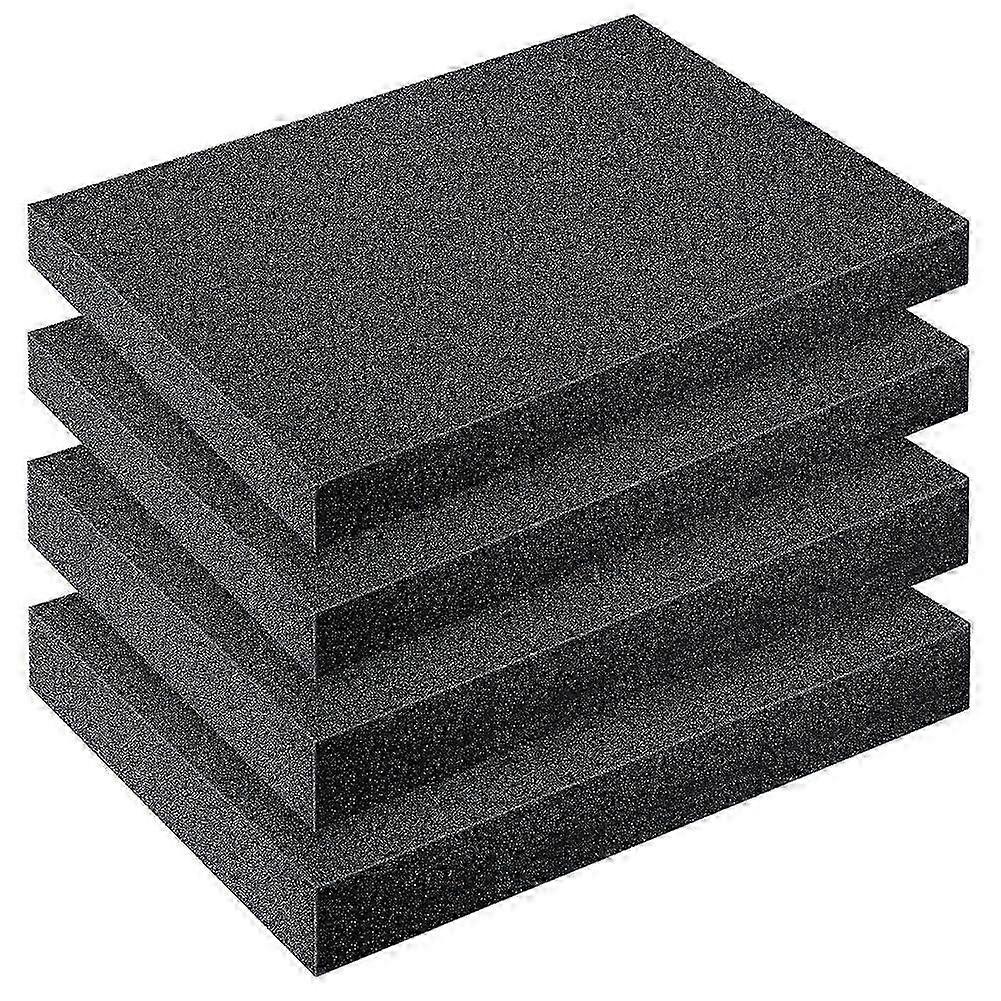 4 Pcs Cuttable Polyurethane Foam Pads Foam Sheets Craft Foam Tool Box Foam Insert compatible with Cases Packing Padding