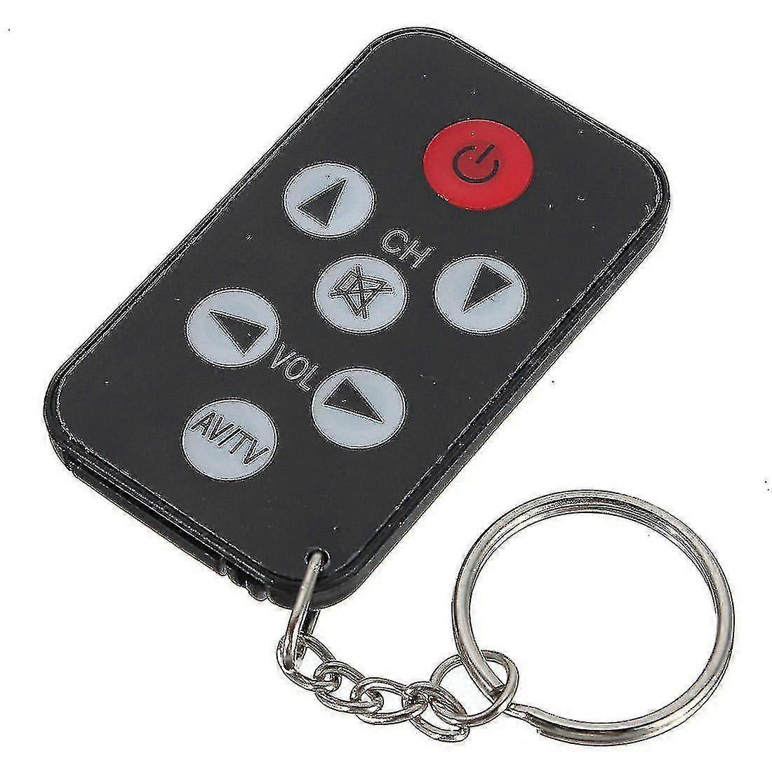 Universal 3pcs Infrared Ir Mini Tv Remote Control Keychain Key Ring
