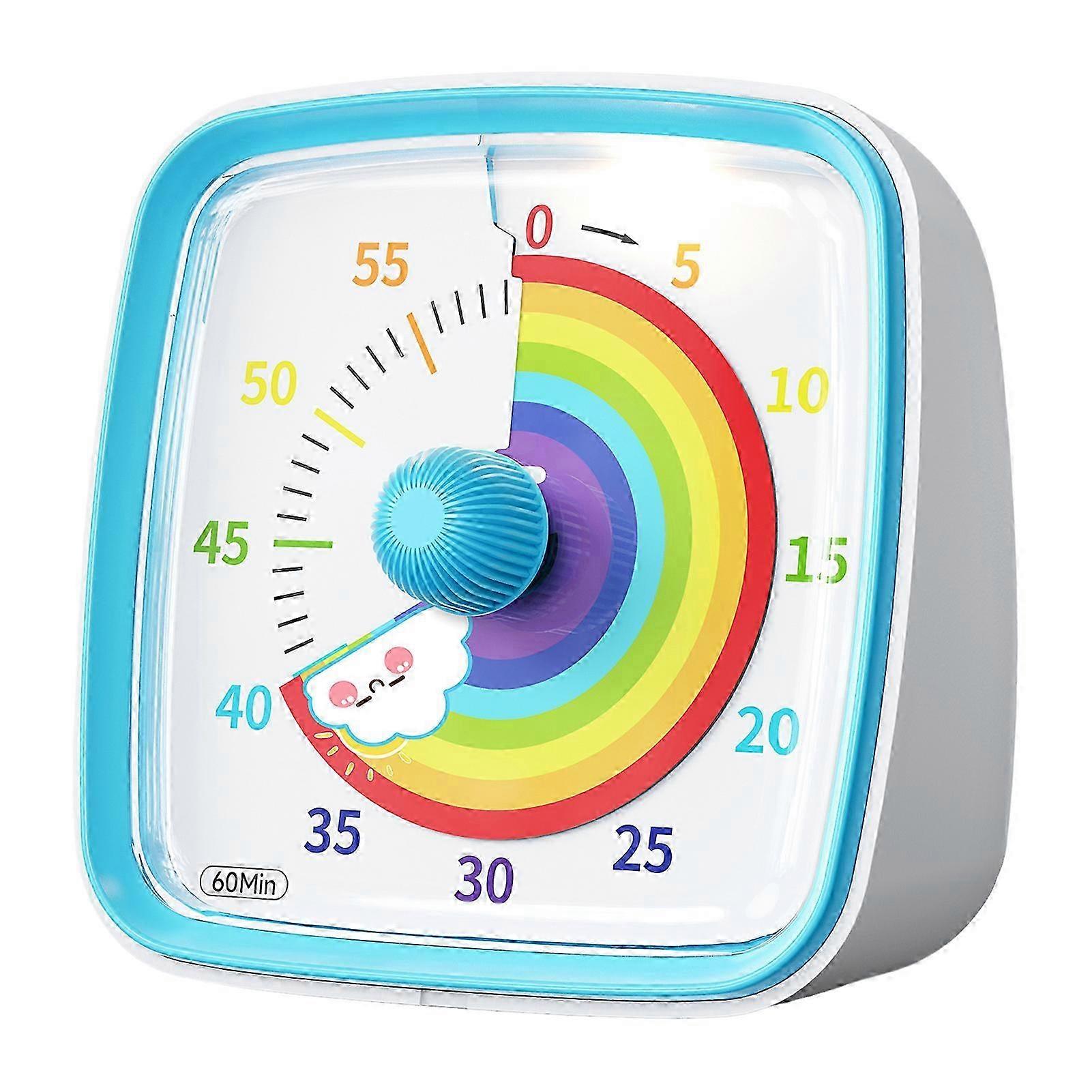 60 Minute Visual Timer for Kids Silents Countdown Timer with 60 Minute for Housework Homework