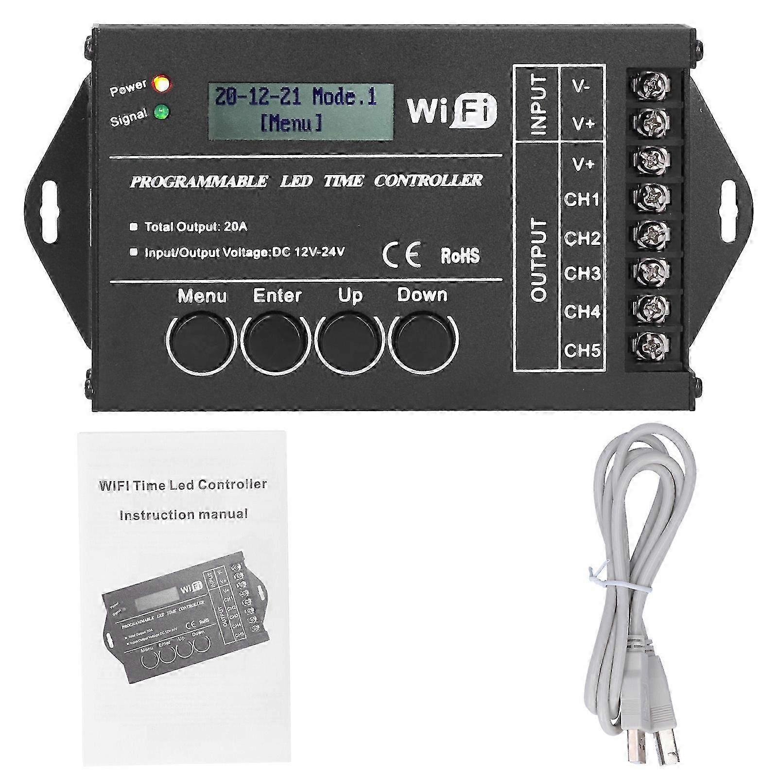 LED Light Controller Multifunctional WiFi Programmable Lamp Timing Switch Controller