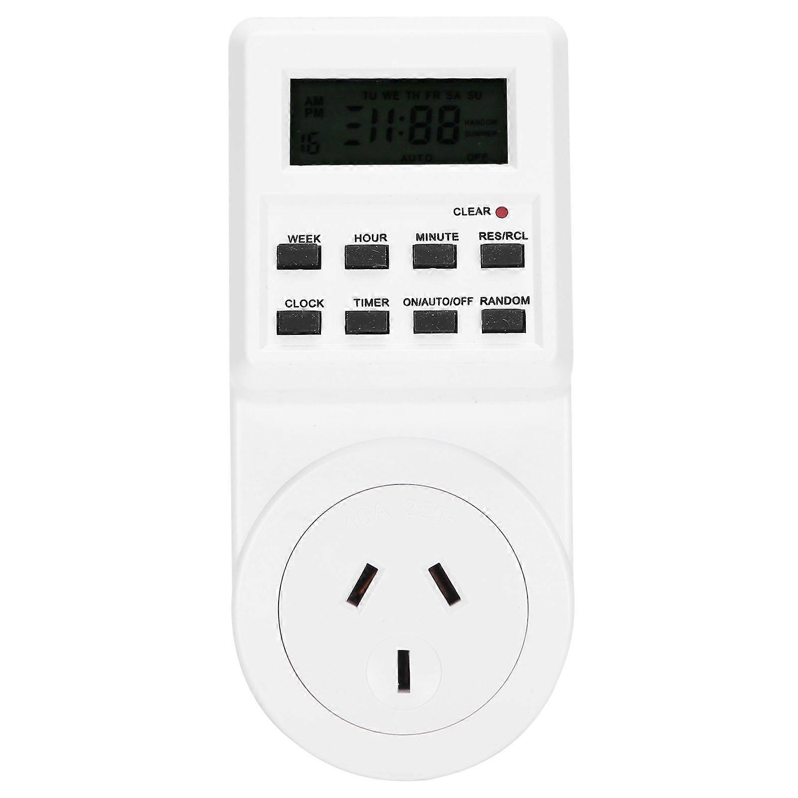 Timer Switch Plug Intelligent Programmable Outlet Timer Socket for Electrical Appliance(TST01AU Plug )