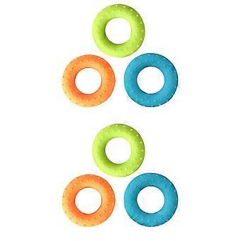 Silicone Squeezer Gripper for Training 6Pcs Hand Grip Strengthener Rings