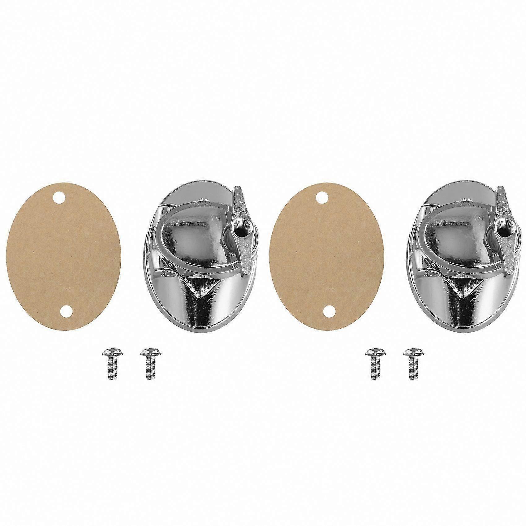 Bass Drum Mount Bracket 2X Chrome Floor Drum Leg Bracket for Percussion Instruments
