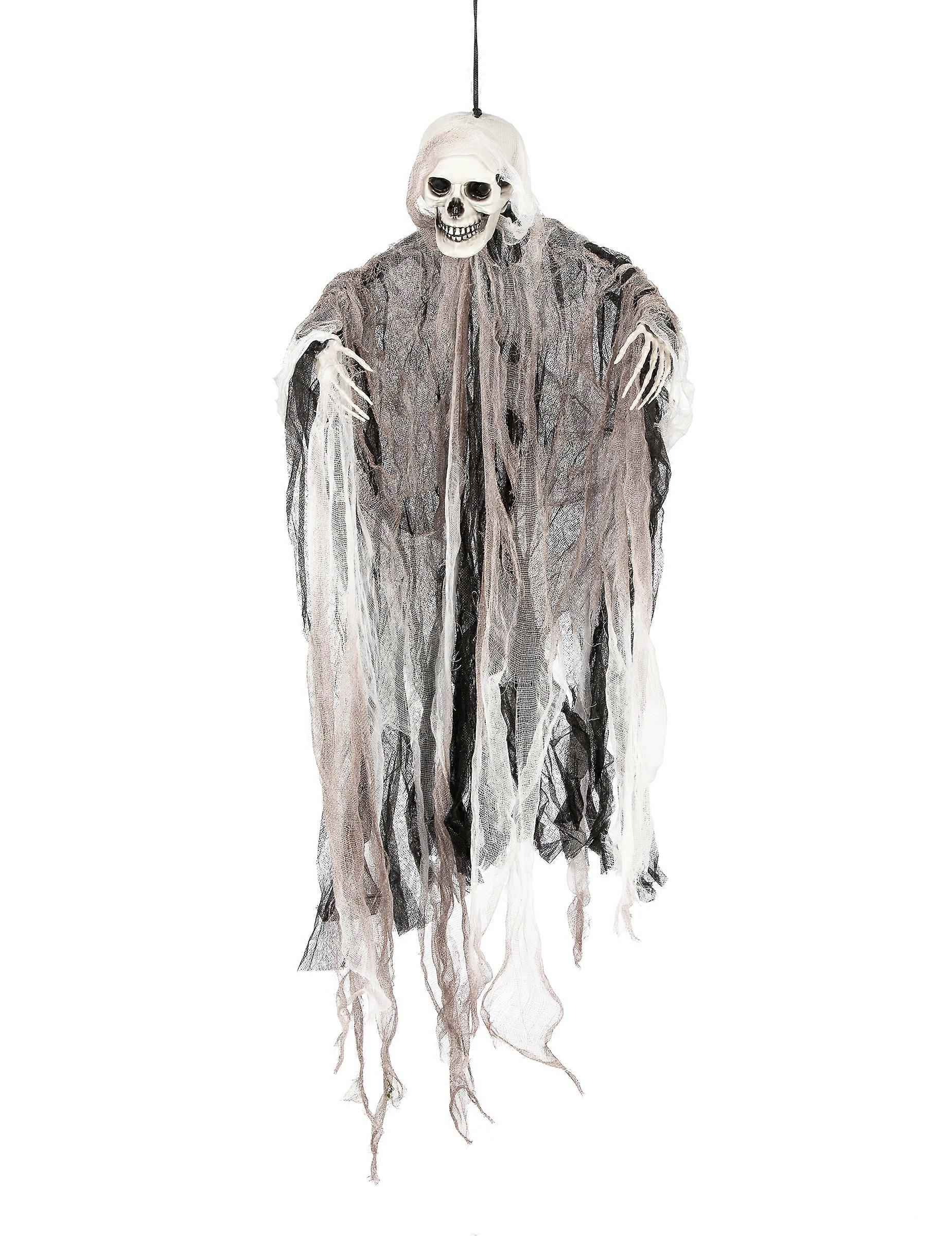Hanging skeleton reaper decoration 1m