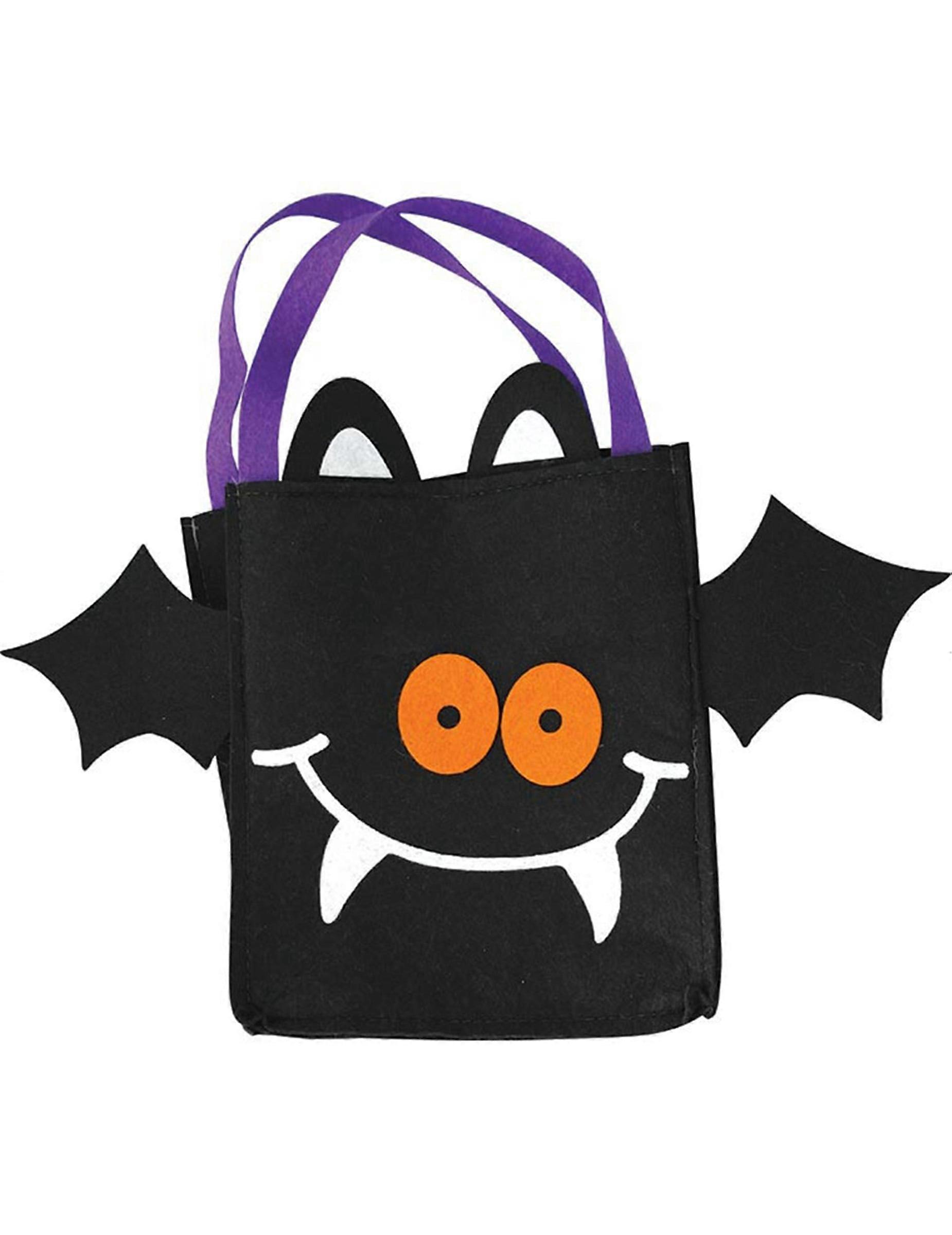Felt bat candy bag
