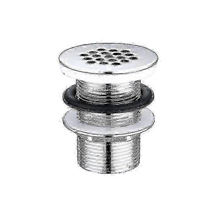 Designer brass sink drain, chrome