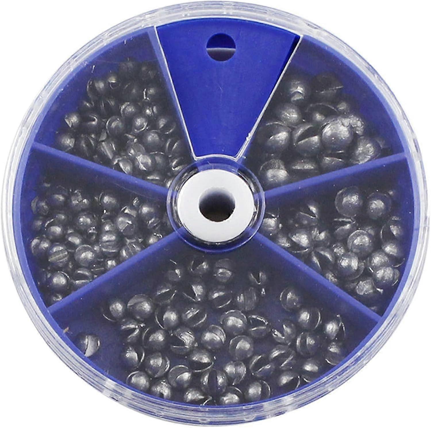Lead Split Shot Sinkers 205pcs 5 Sizes