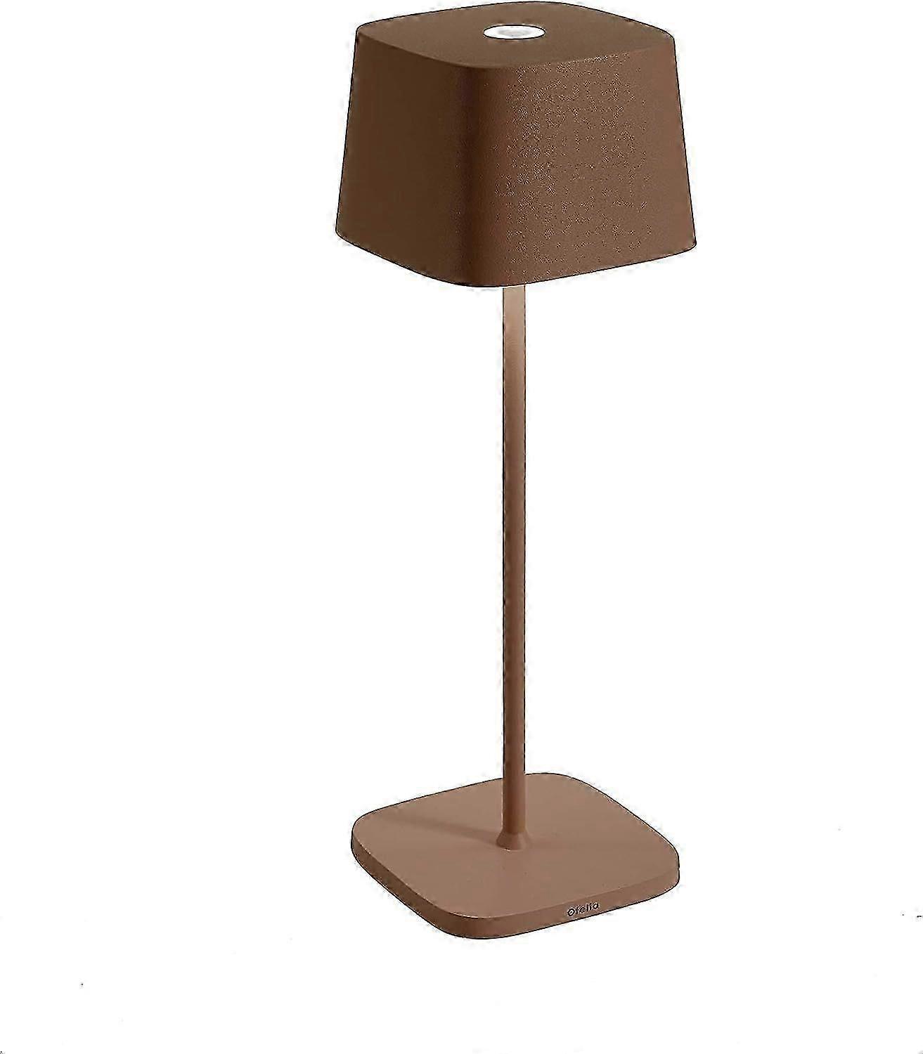 Eye-protecting Rechargeable LED Desk Lamp - Brown